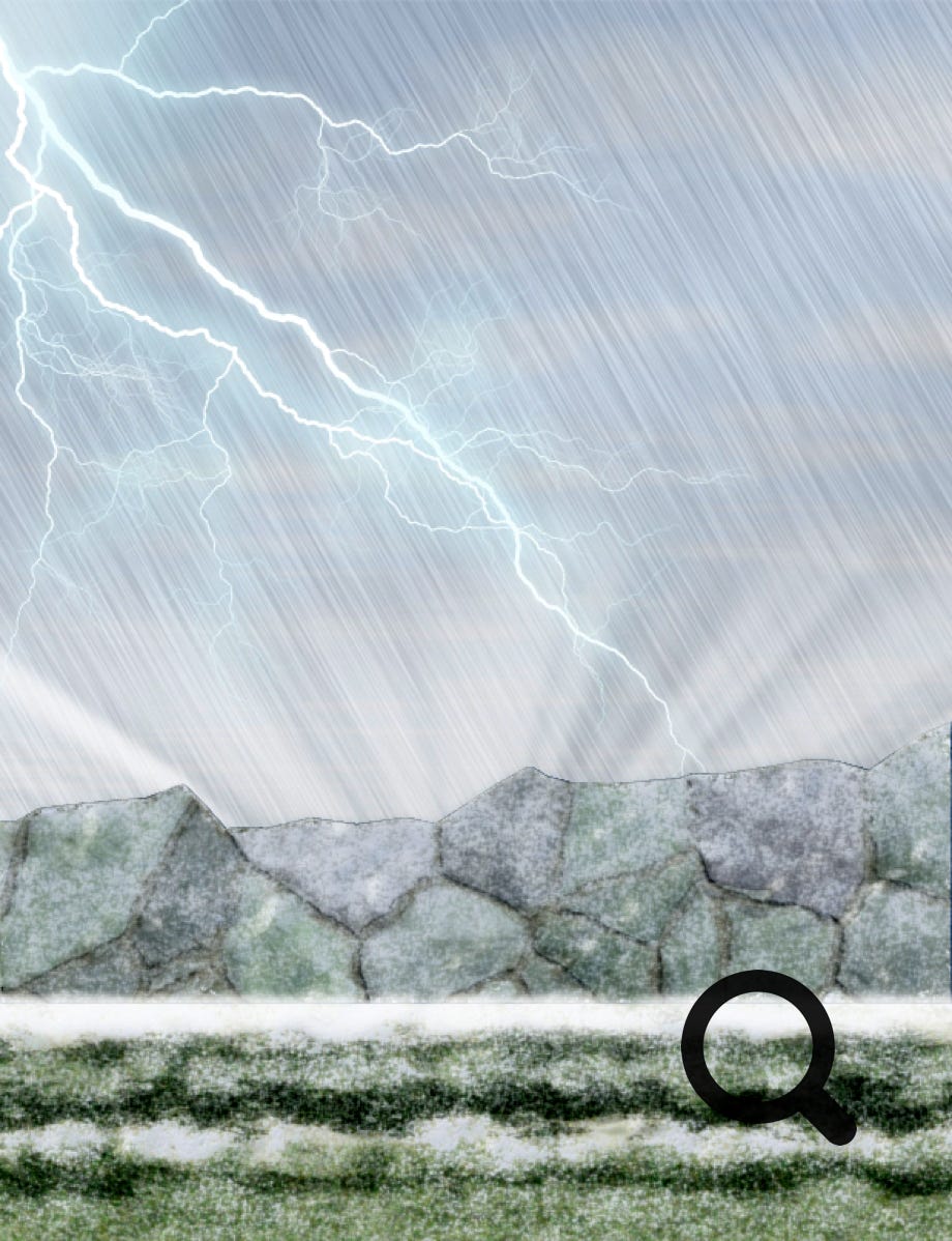 A representation of bad weather created with various effects in the Alien Skin Photo Bundle