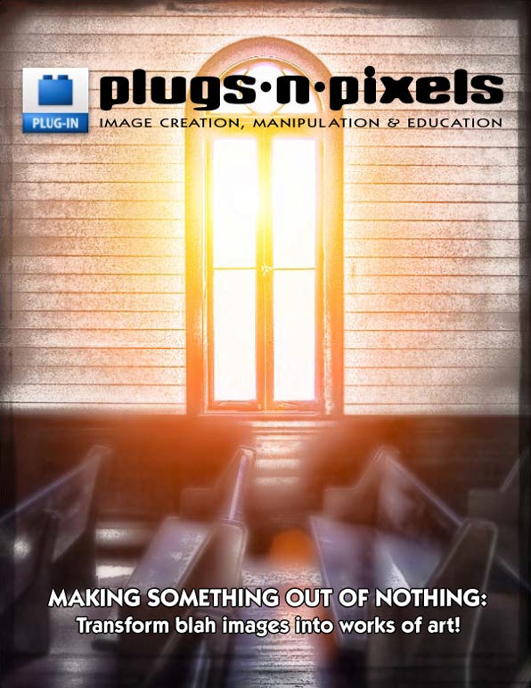 Plugs 'N Pixels ezine issue #7, photoshop, plugins, plug-in, topaz adjust, alien skin, dogwaffle, kubota, actions, twisting pixels, graphic authority, alain briot, landscapes, icorrect, terragen