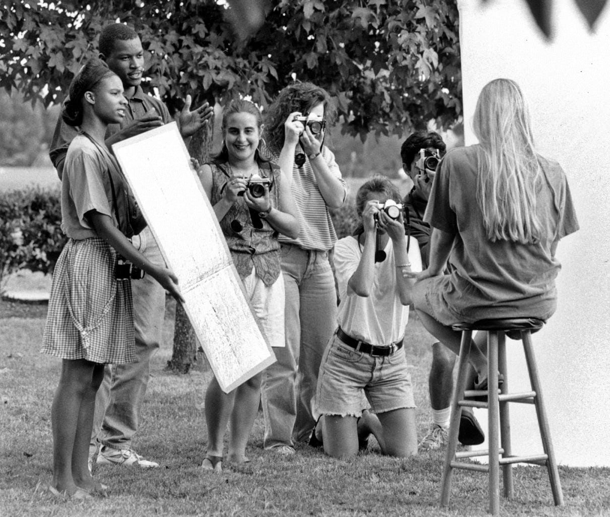 Ambassador College Big Sandy TX students in photo class