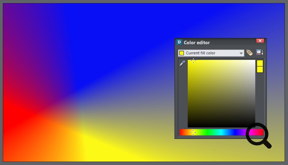 Xara Designer Pro X365 Color Editor